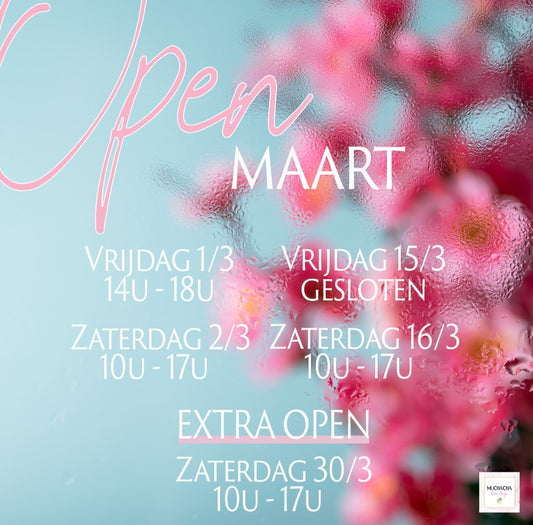 Openingsuren maart