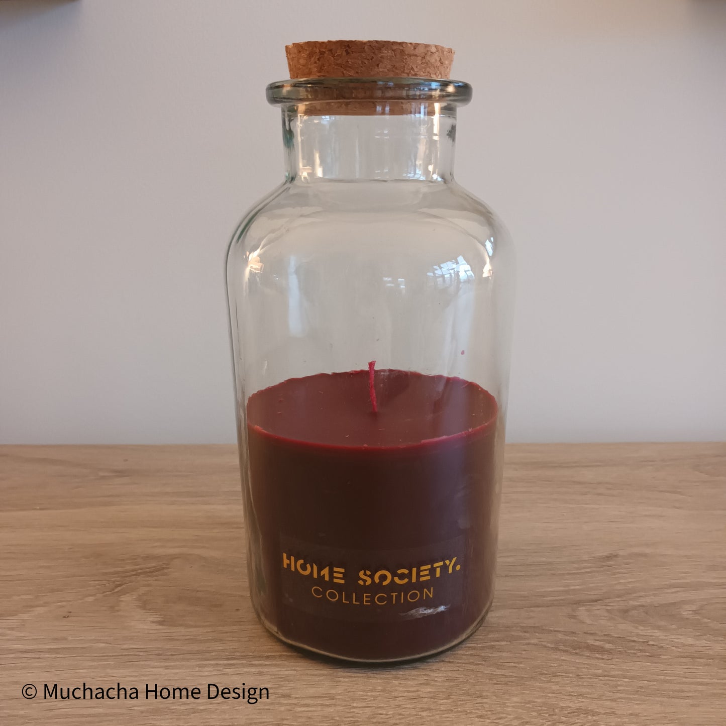 Kaars in glazen fles - Donker groen - Home Society