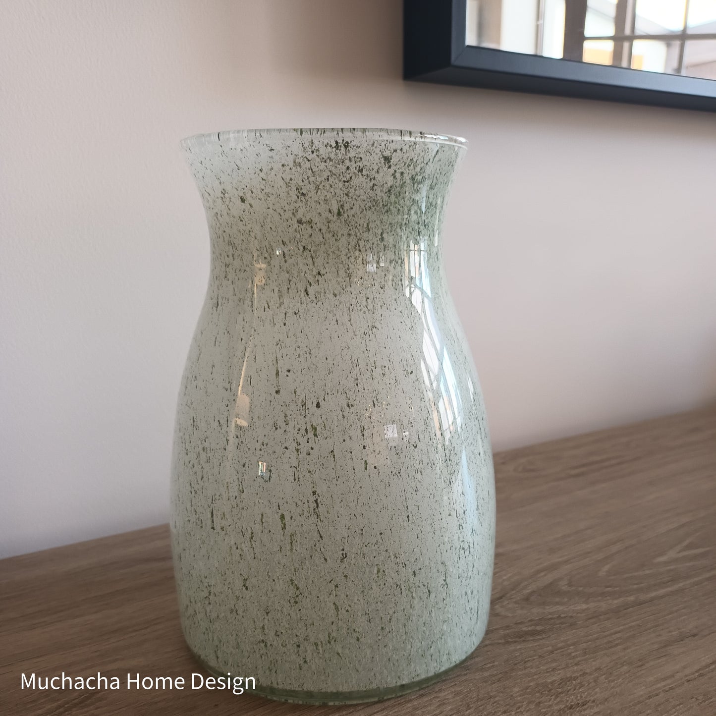 Decoratieve vaas - Groene splash vaas - Muchacha Home Design - Interieuraccessoires - Dendermonde