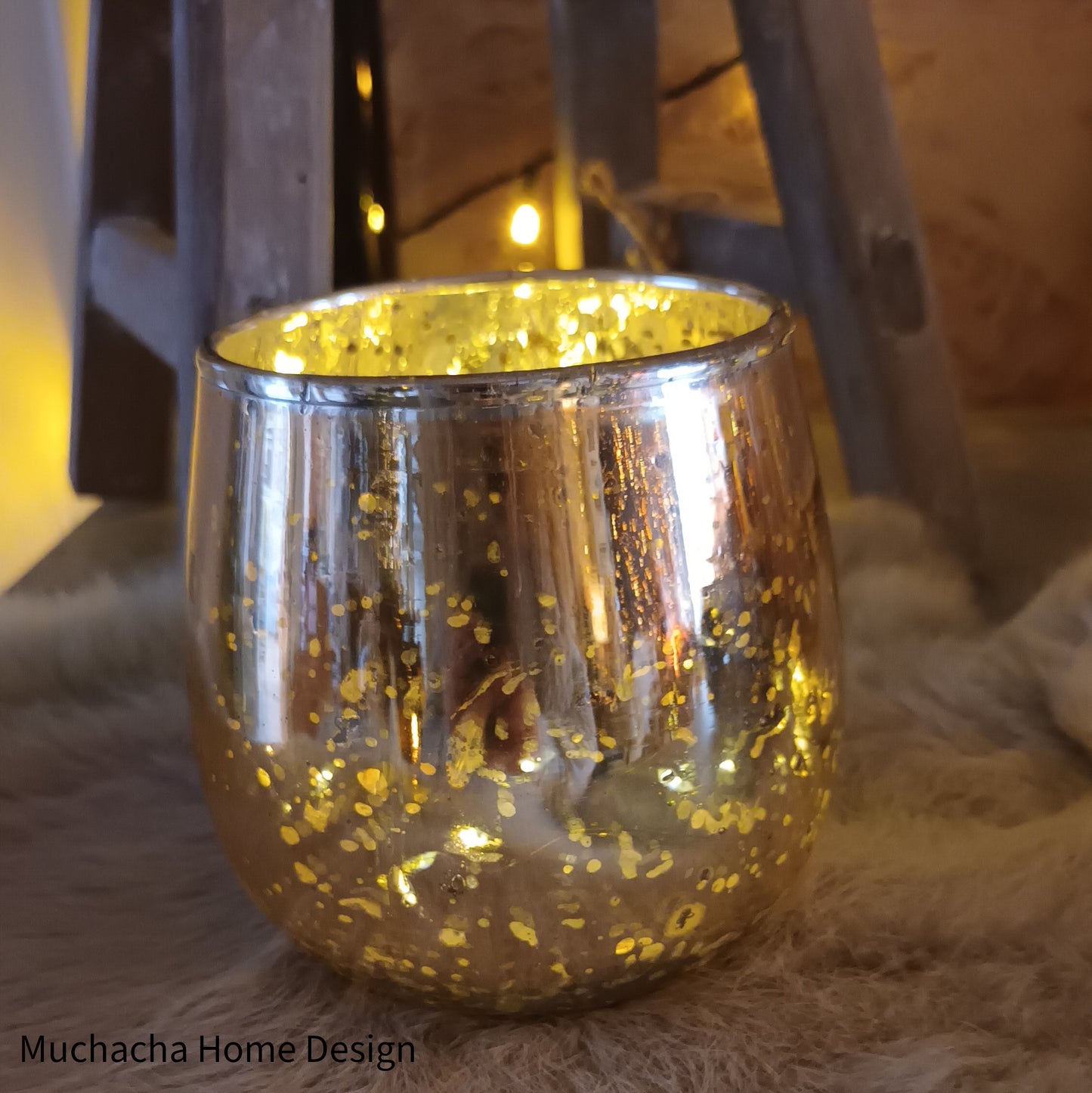 Kaarsenhouder goud- Glas - Interieurdesign - Woonaccessoires - Muchacha Home Design - Dendermonde