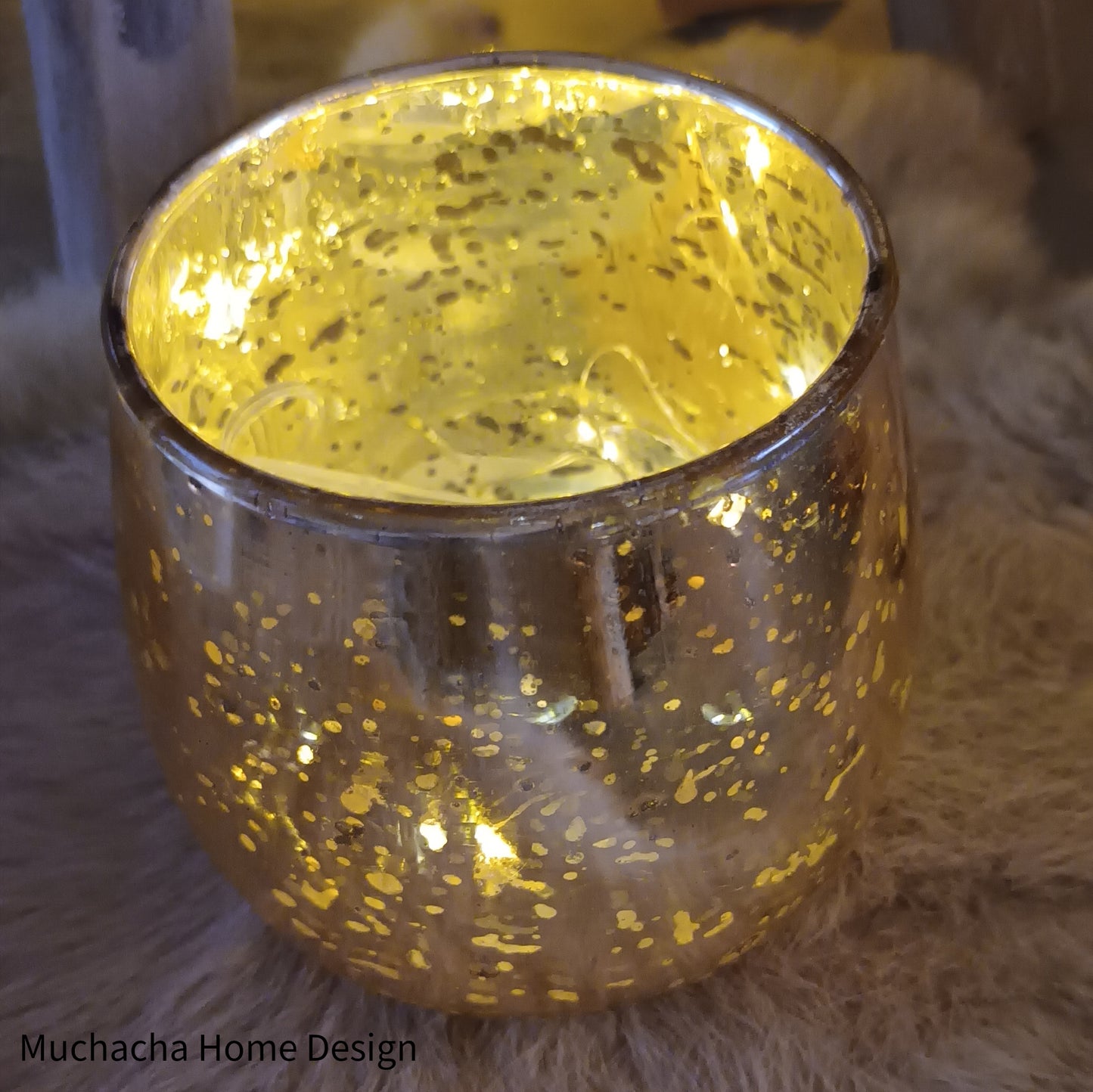 Kaarsenhouder goud- Glas - Interieuraccessoires - Muchacha Home Design - Dendermonde