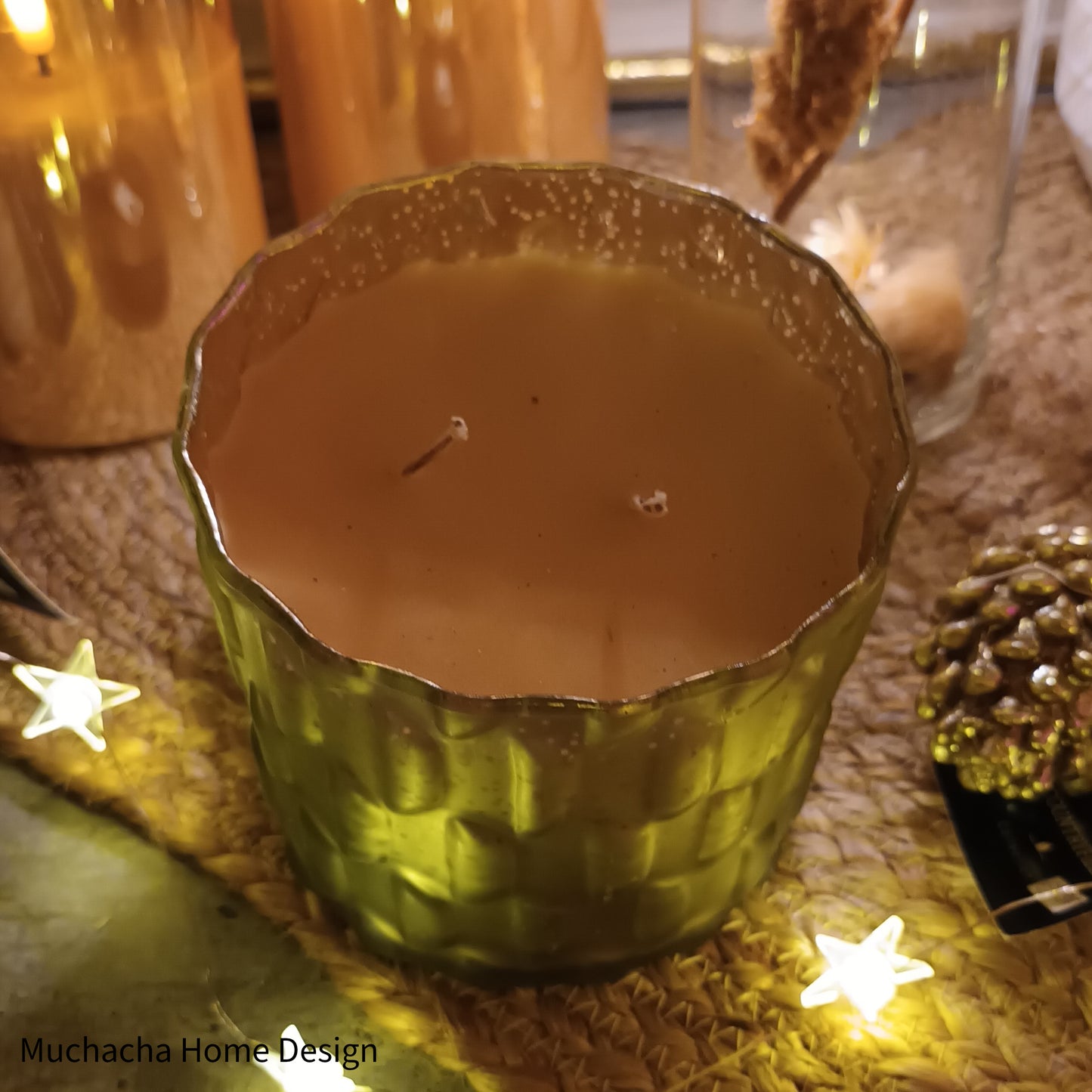 Luxueuze geurkaars - 2 Lonten - Goud