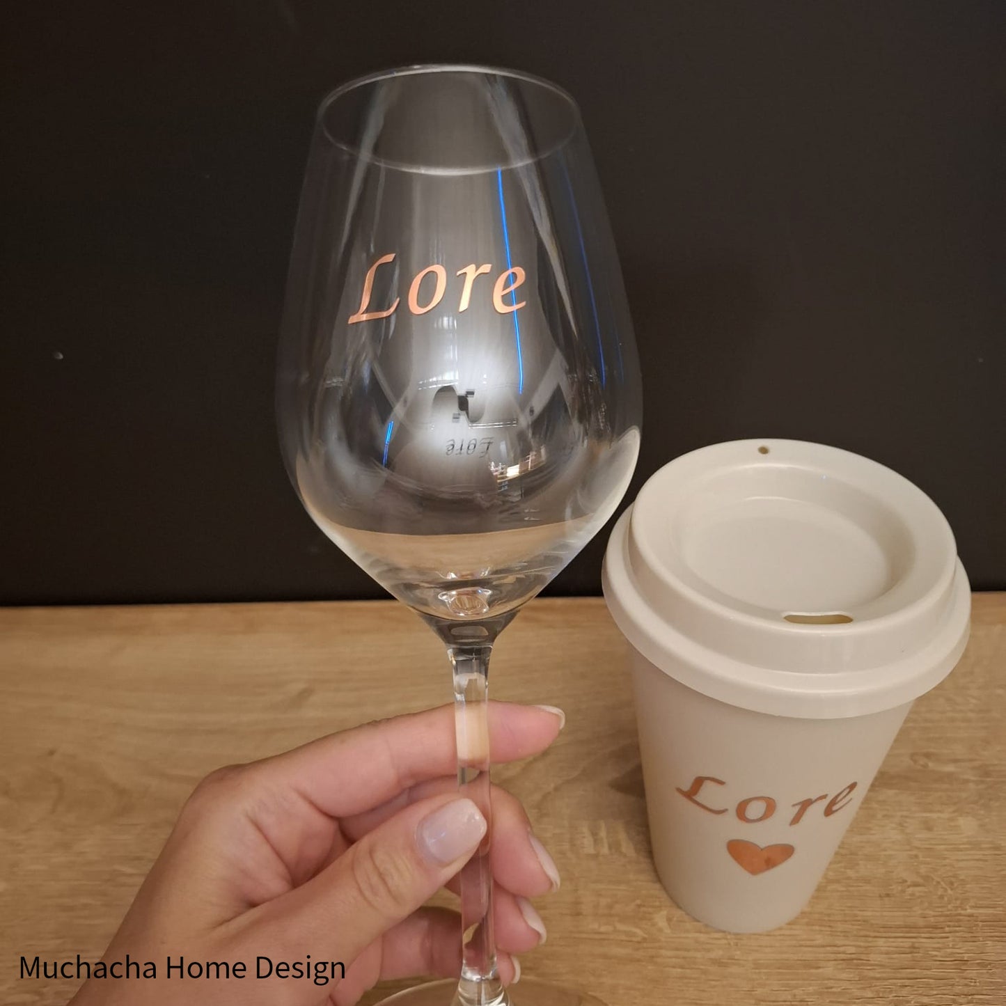Gepersonaliseerd wijnglas - Gepersonaliseerde drinkbeker - Bedrukking - Muchacha Home Design - Dendermonde