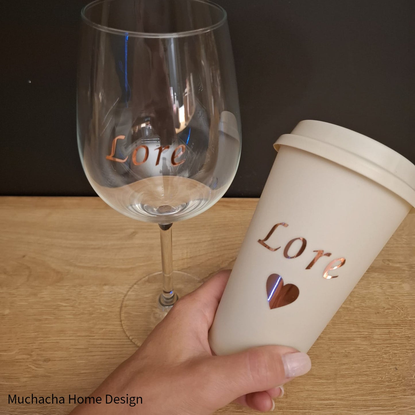 Gepersonaliseerd wijnglas - Gepersonaliseerde drinkbeker - Bedrukking - Muchacha Home Design - Dendermonde