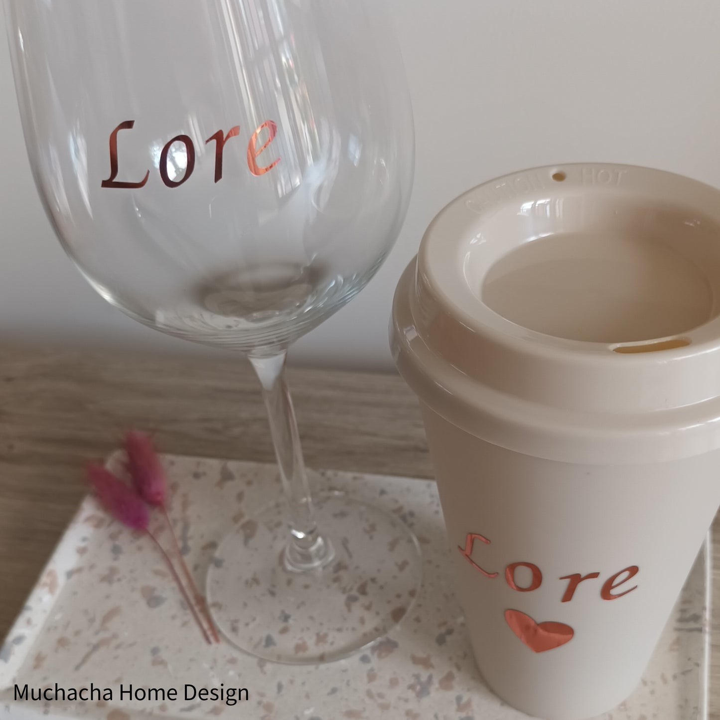 Gepersonaliseerd wijnglas - Gepersonaliseerde drinkbeker - Bedrukking - Muchacha Home Design - Dendermonde