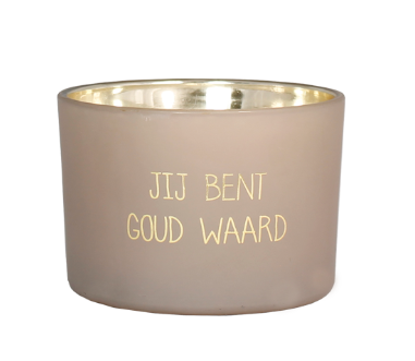 Geurkaars - Jij bent goud waard