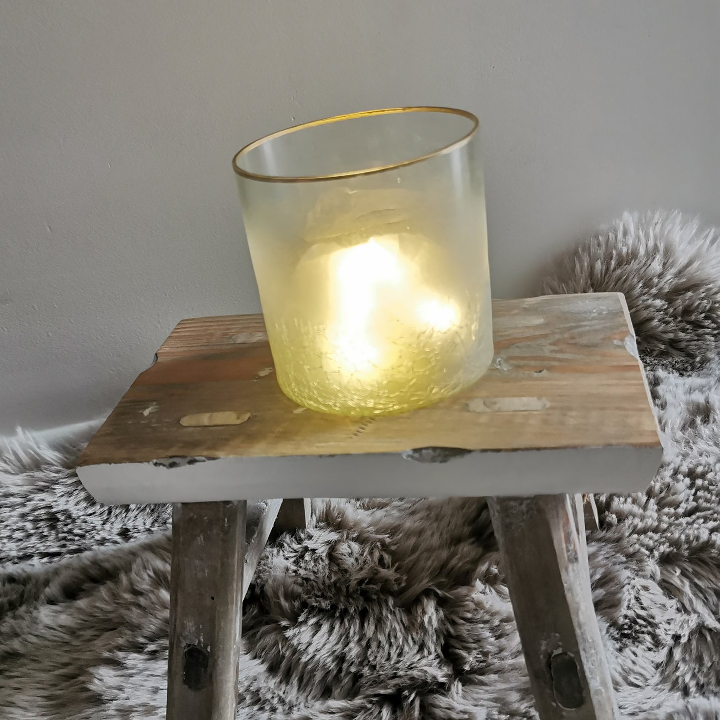 Luxe kaarsenhouder - Gouden randje - Woonaccessoires - Cadeautip - Muchacha Home Design