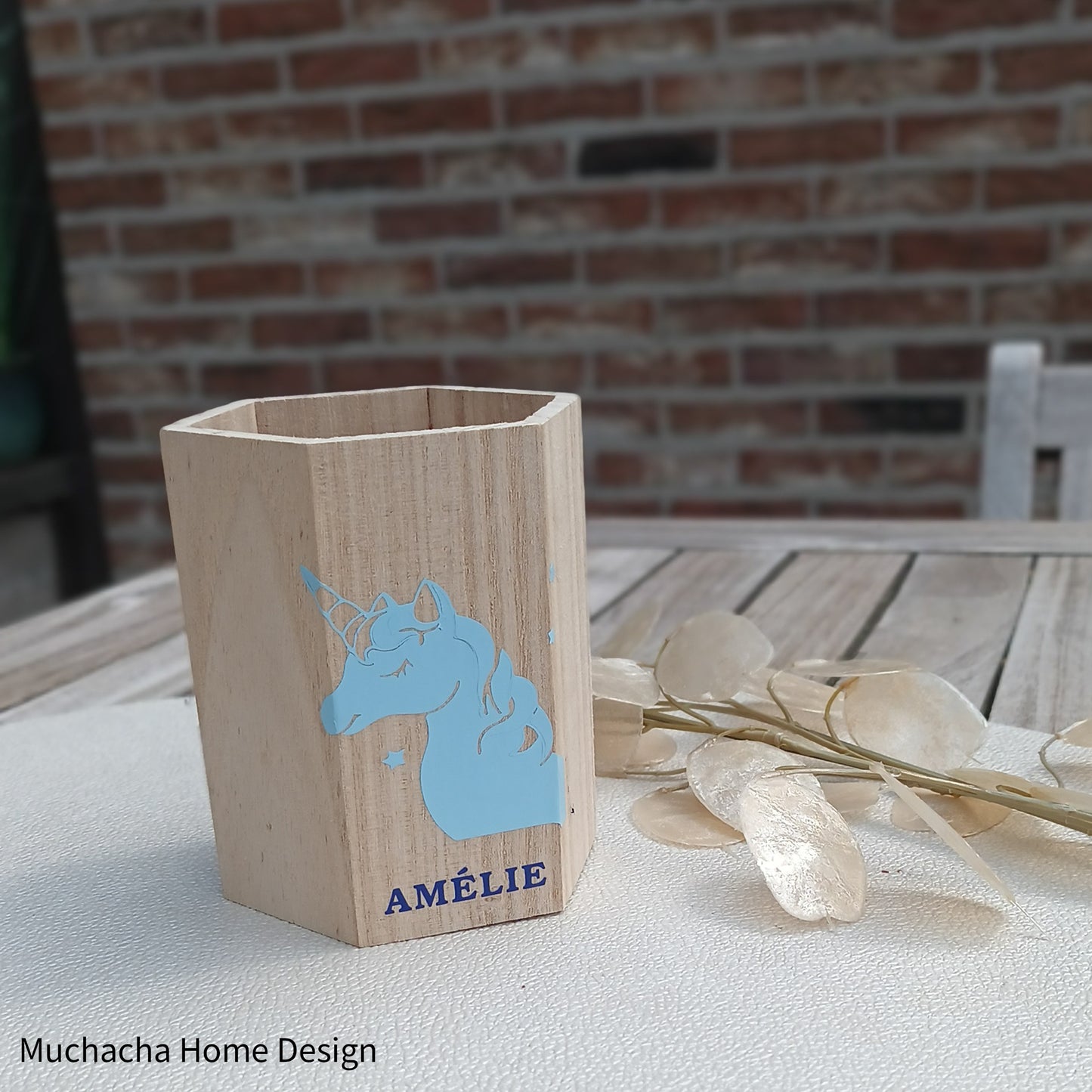 Pennenhouder - Met naam gepersonaliseerd - Hout