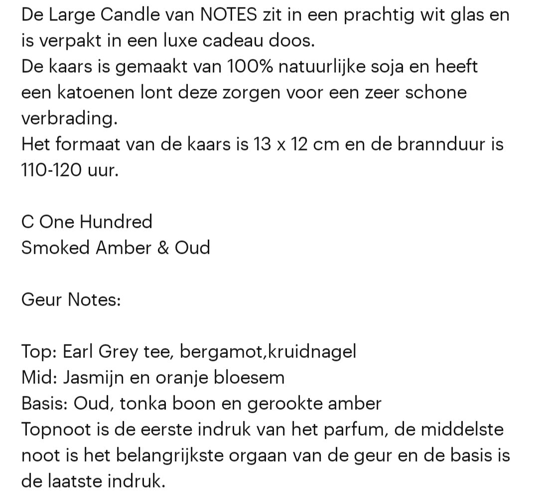 Geurkaars - Good Vibes Only - C note - 120 branduren
