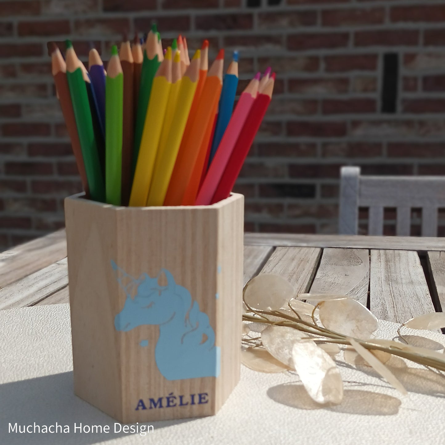 Pennenhouder - Met naam gepersonaliseerd - Hout
