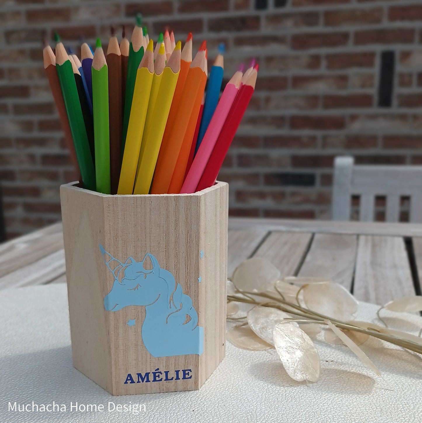 Pennenhouder - Met naam gepersonaliseerd - Hout