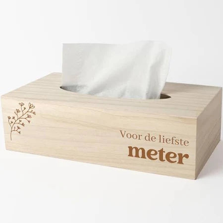 Tissuebox - Houten tissuebox - Gepersonaliseerd