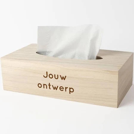 Tissuebox - Houten tissuebox - Gepersonaliseerd
