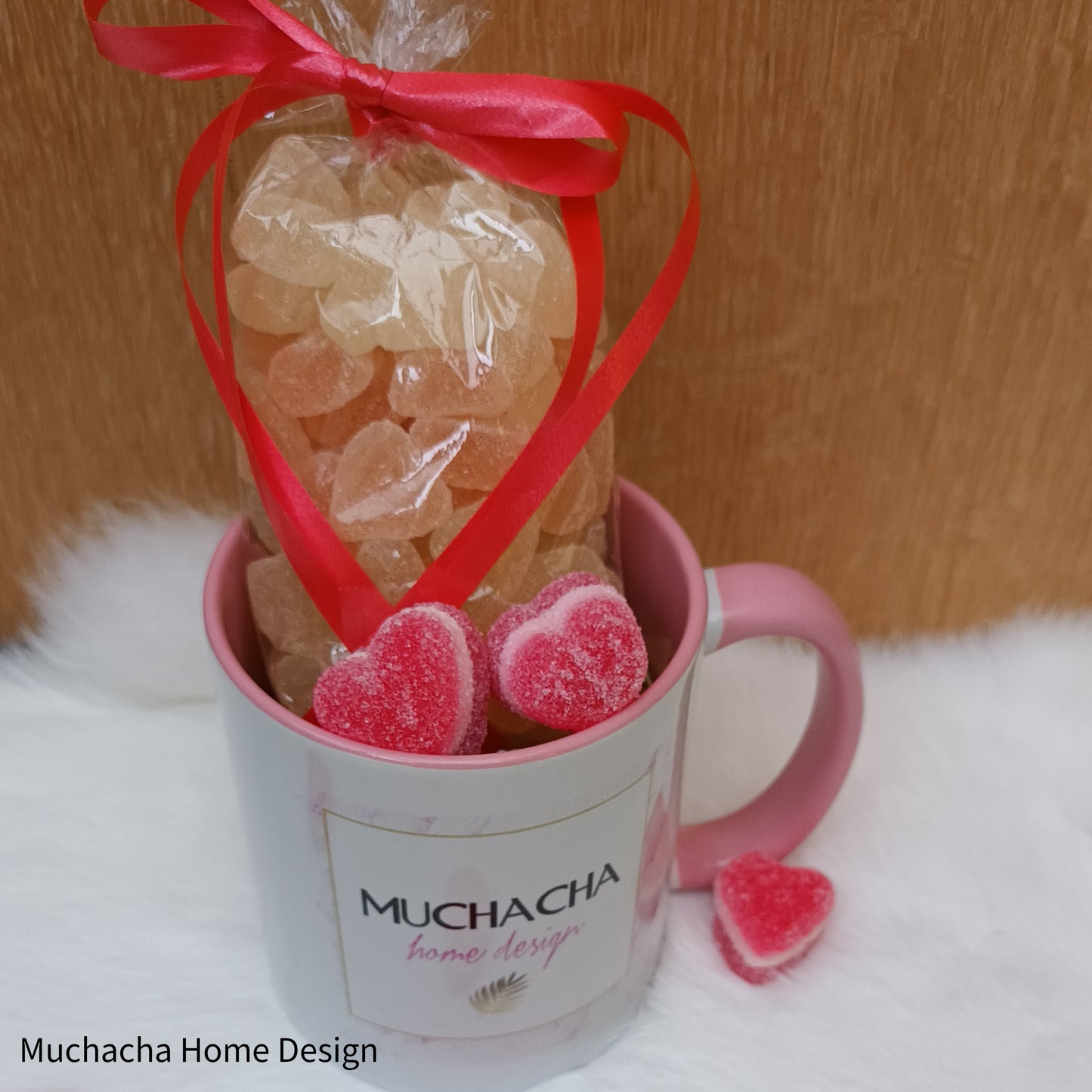 Tas - Valentijn - Roos - Muchacha Home Design - Hartensnoepjes