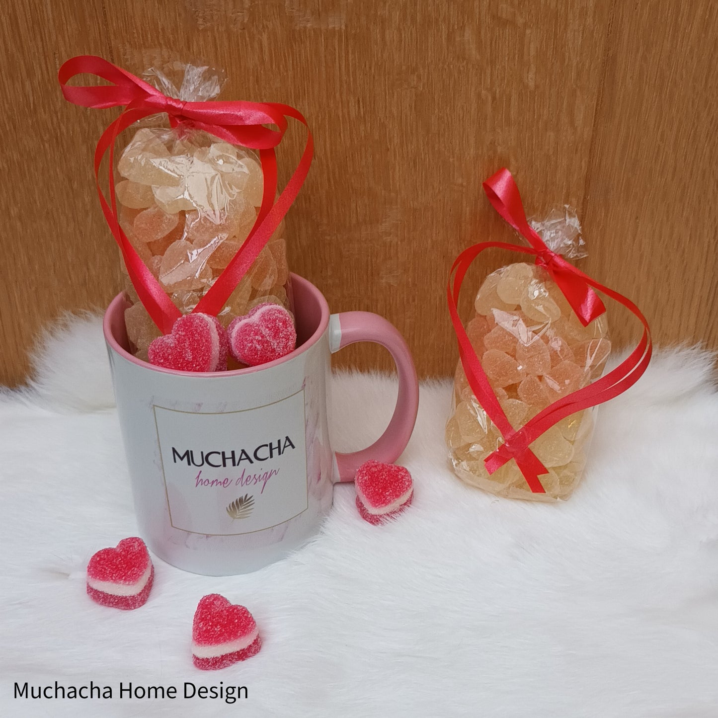 Tas - Valentijn - Roos - Muchacha Home Design - Hartensnoepjes