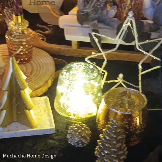 Kaarsenhouder - Smokey luxury bronze - Glas