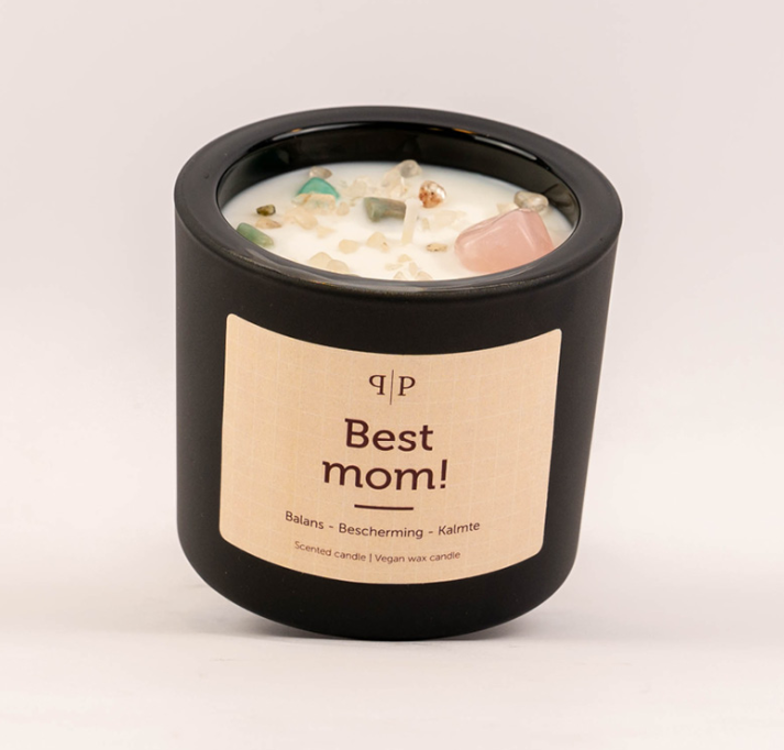 Geurkaars - Best Mom - Edelstenen - Cadeautip - Moederdag - Muchacha Home Design - Dendermonde