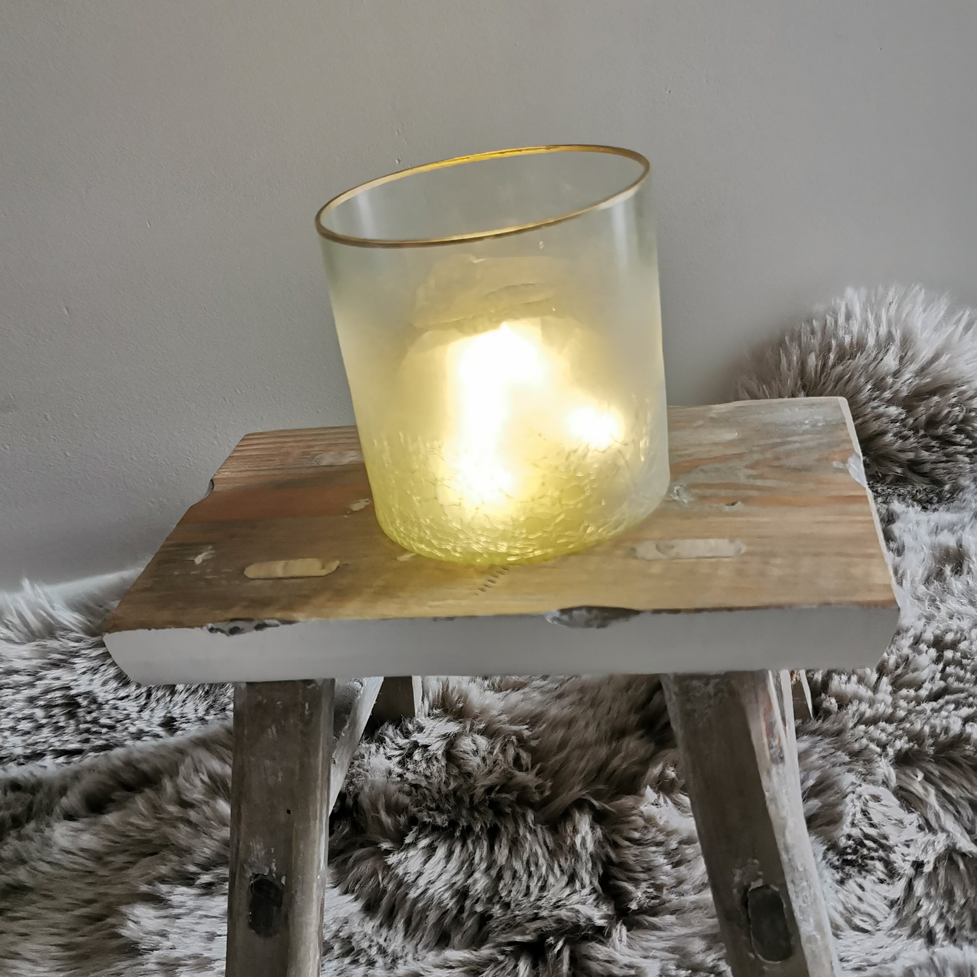 Luxe kaarsenhouder - Gouden randje - Woonaccessoires - Cadeautip - Muchacha Home Design