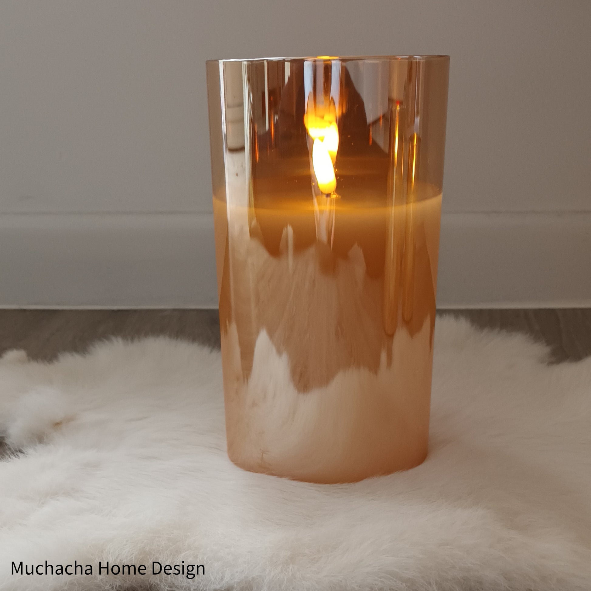 LED-kaarsen - Smokey Gold - Op batterijen - Interieuraccessoires - Muchacha Home Design - Dendermonde