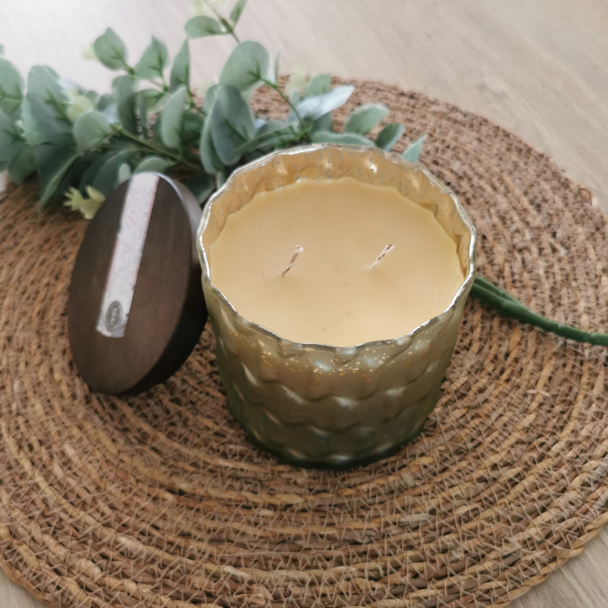 Luxueuze geurkaars - 2 Lonten - Goud