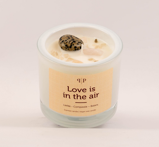 Geurkaars - Love is in the air - Rozenkwarts