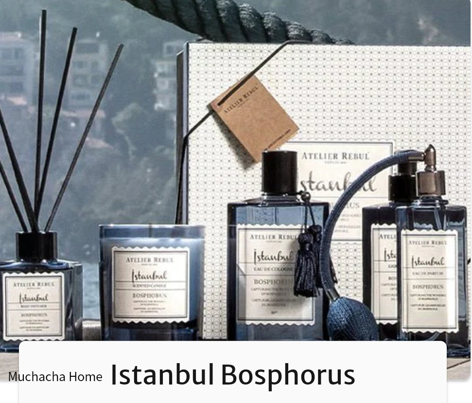 Geurkaars - Geurstokken- Parfum- Bosphorus - Atelier Rebul - Muchacha Home Design - Interieuraccessoires - Dendermonde