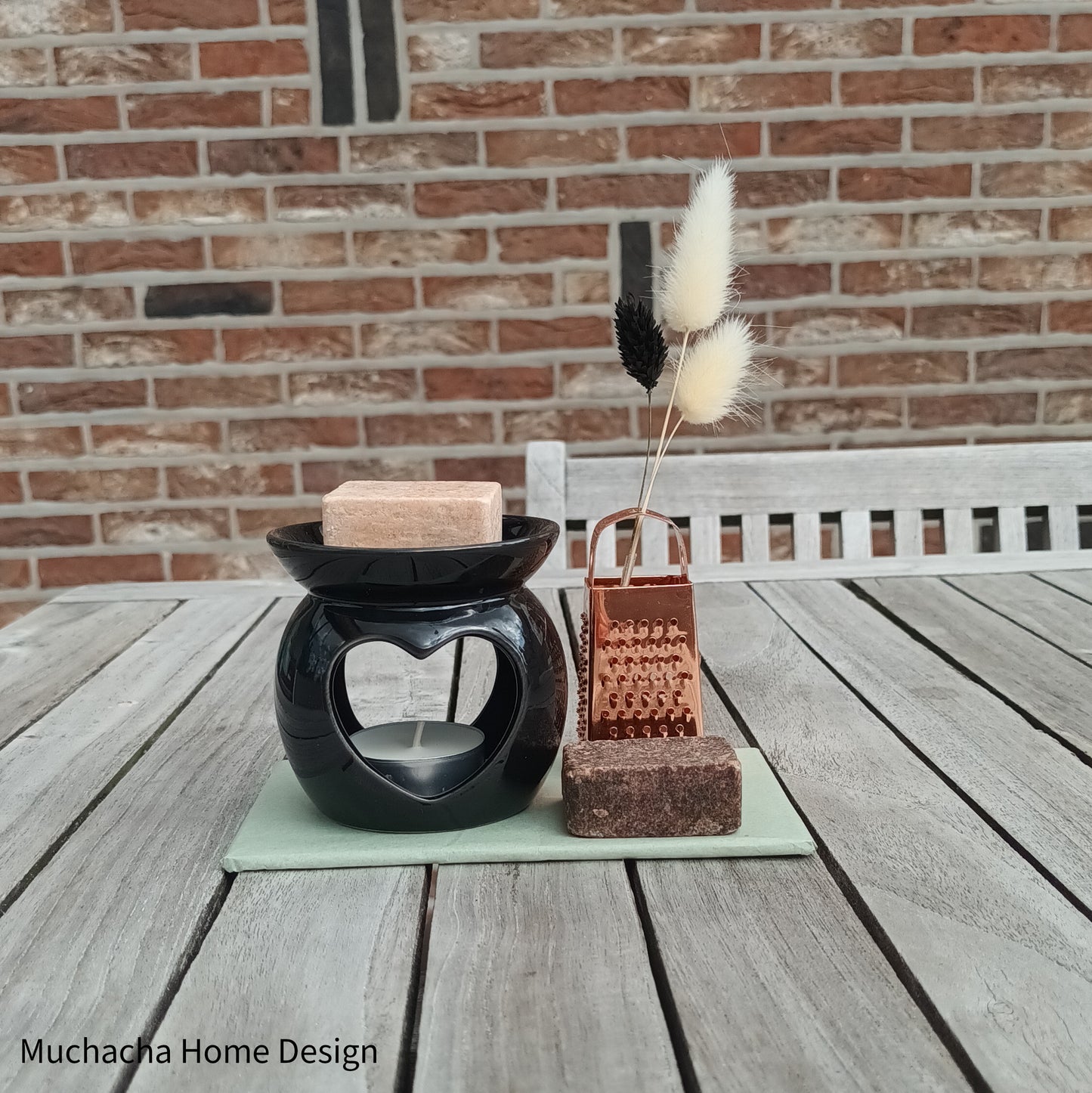 Geurbrander met geurblokjes en mini rasp